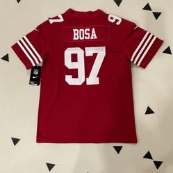 Youth San Francisco 49ers Nick bosa Stitched Red Jersey, S To 6xl 