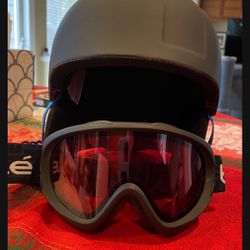Ski Helmet Size XS 49-54cm And Glasses!