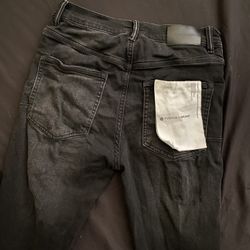 Black Purple Jeans 