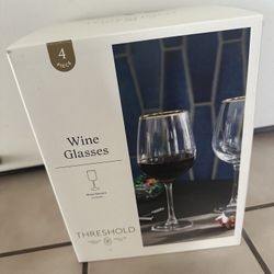 Brand New Set Of Wine Glasses. Retails For $35