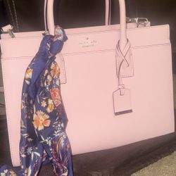 kate spade baby pink tote