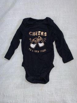 Baby Long Sleeve Onesie Cheers to a New Year