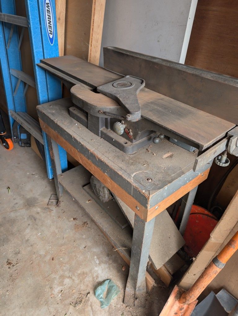 Power Craft 6" Jointer With Motor And Stand (Needs New Belt)