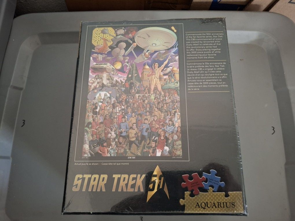 Aquarius STAR TREK 50th Anniversary Jigsaw Puzzle 3000 Piece 32"x45"