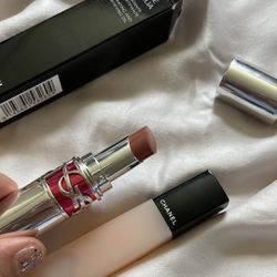 Chanel Camilla nail oil & YSL candy glaze lipstick