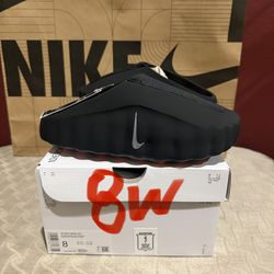 WOMENS SIZE 8W NIKE MIND 001 SLIDE BLACK