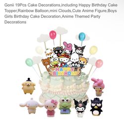 Cinnamoroll Cake Toppers! 