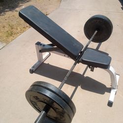 Weights Bench and Bar
