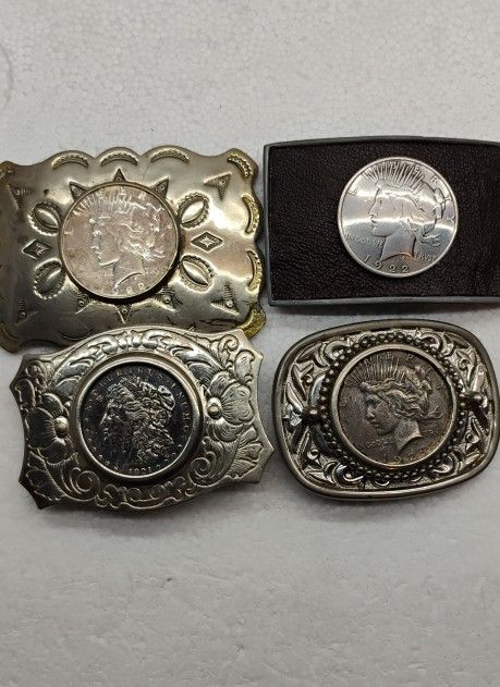 Morgan Peace Dollar Belt Buckle Your Choice