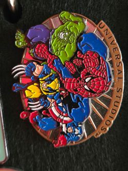 Universal Studios Marvel Super Heroes Pinback Enamel Pin