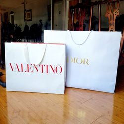 👌 VALENTINO and DIOR empty bags 👌