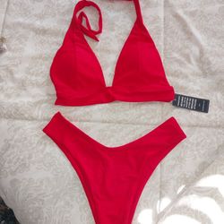 Beautiful Red Bathing Suit ❤️  Size L See Photos.  Cash Pickup Only. 