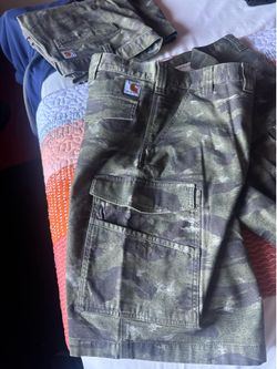 Carhartt Men’s Camo Rugged Flex Canvas Cargo Work 11” Shorts, Size 44