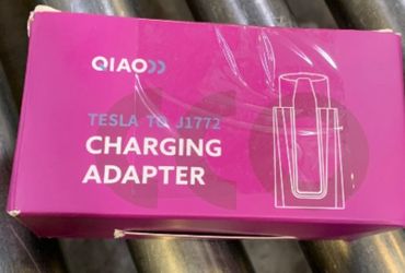 For Tesla To J1772 Adapter With Security Lock, Max 80A 250V Silver Plated NACS To J1772 Adapter For Level 2 EV Charging, Fits Tesla Wall/Destination/M