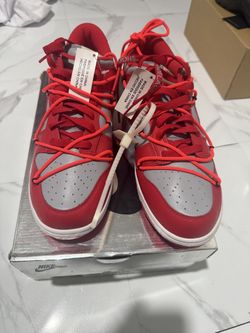 Off White X Dunk Low University Red