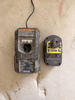 Ryobi ONE+ 18V Lithium Battery + Charger
