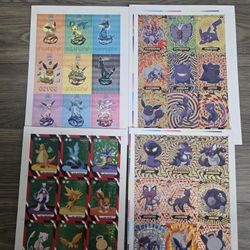 Uncut Sheets. Pokemon. 