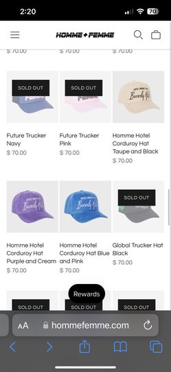 HOMME + FEMME Brand New Beverly Hills Corduroy SnapBack Hat  display picture 1