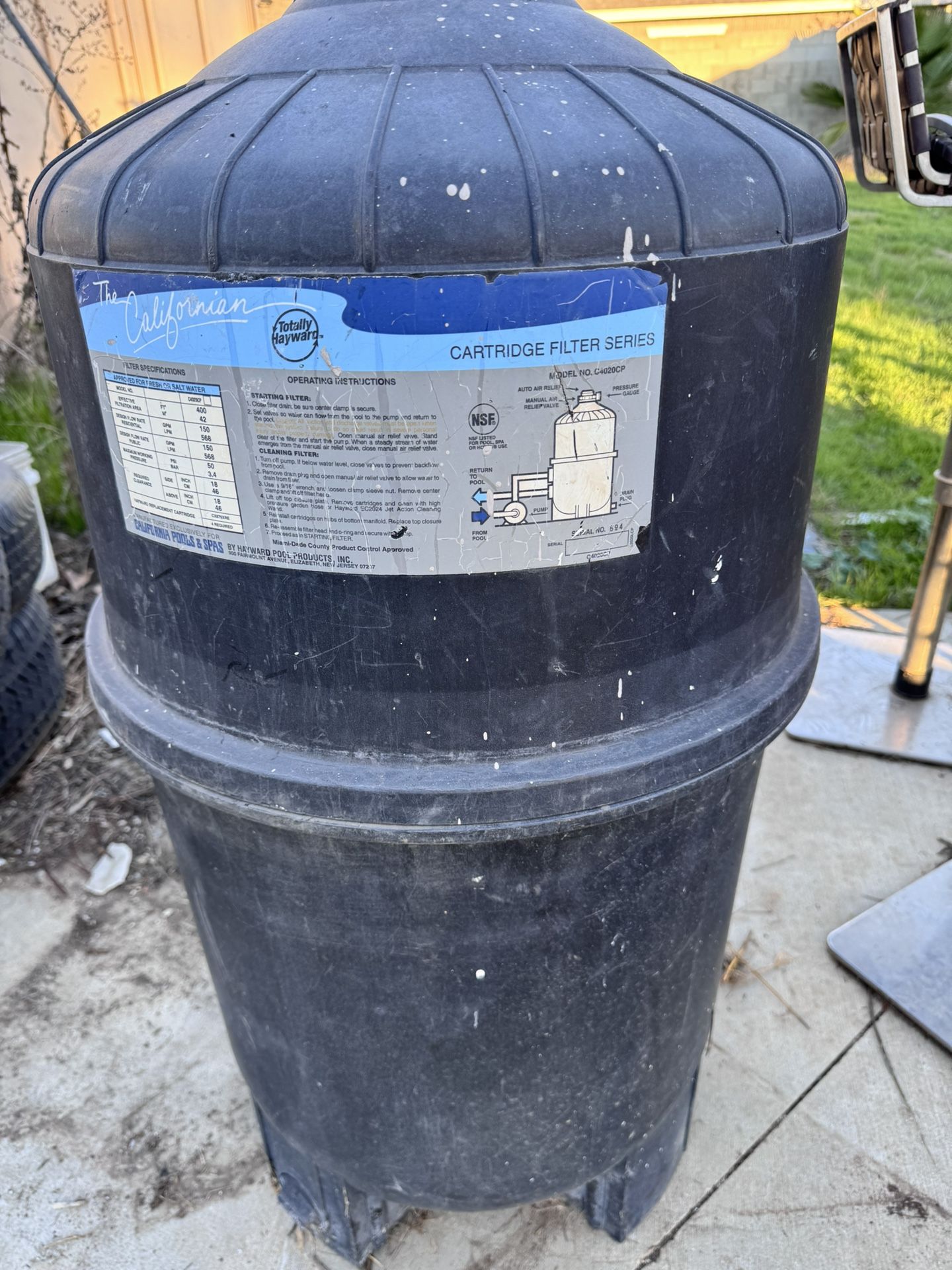 Pool Filter (Hayward) California Pools