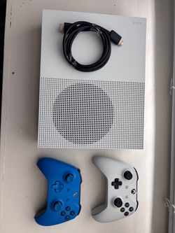 Xbox One S Console with Two Controllers