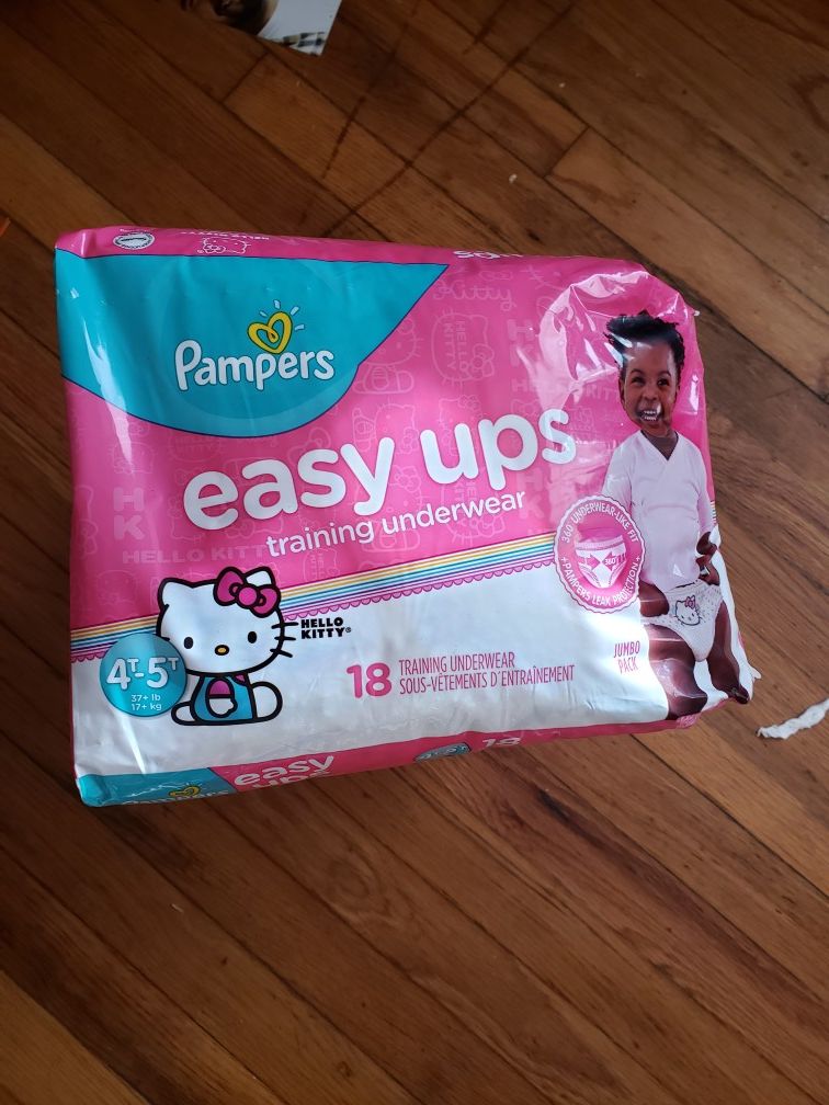 3 PACKAGES PAMPERS EASY UPS SIZE 4T 5T