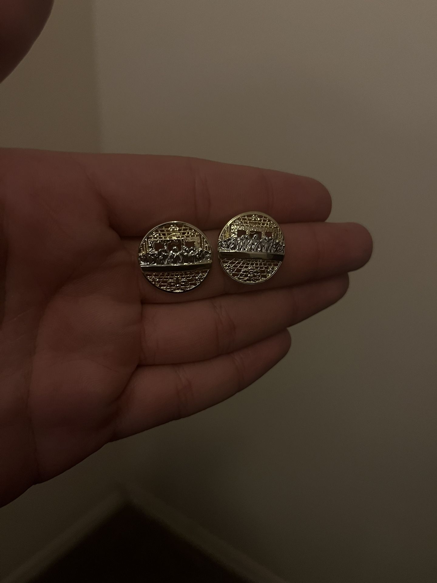 Last Supper Nugget Earrings