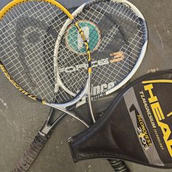 2 Tennis Rackets And Balls