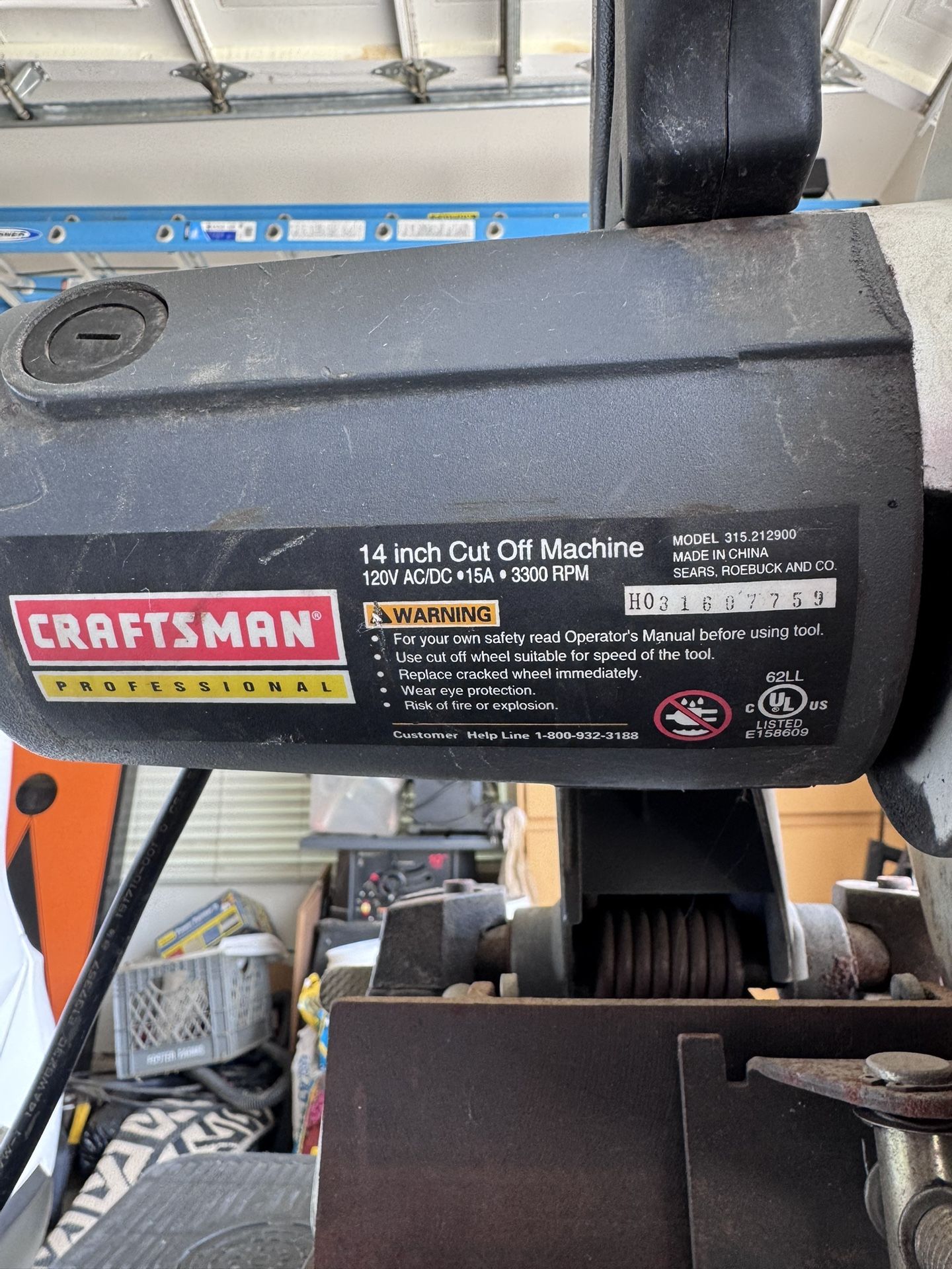 Craftsman 14 in. Abrasive Cut Off Saw