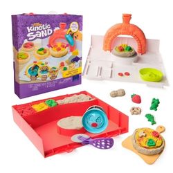 Kinetic Sand, SquishPizza Activity Playset with 1lb Play Sand & 5 Tools