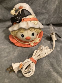 Vintage Scarecrow & Bat Decorative lamp