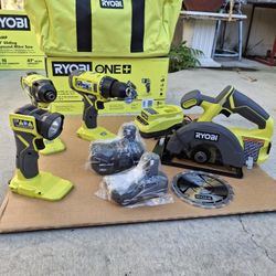 Ryobi One + 18V 4-Tool Combo Kit 