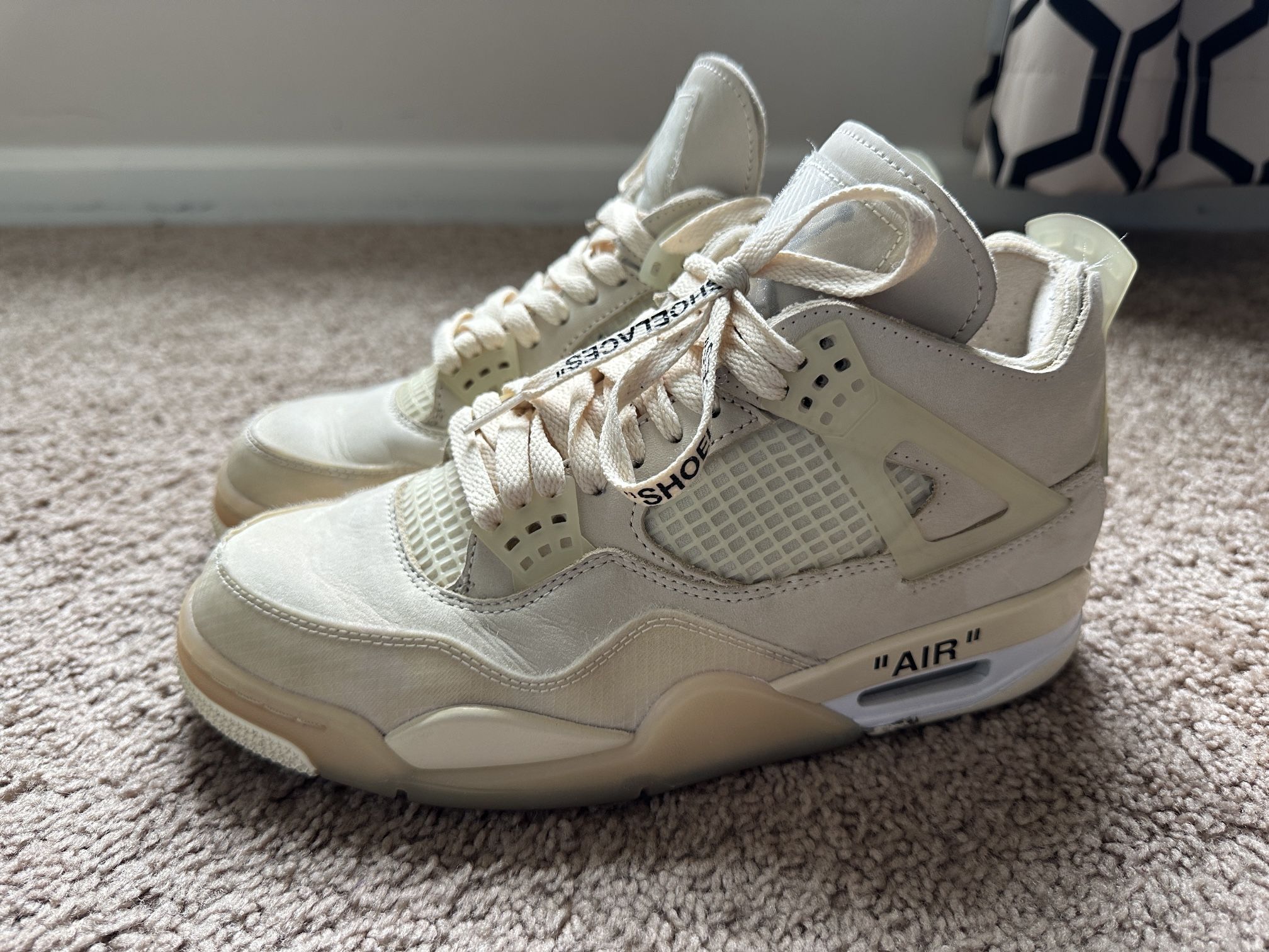 Air Jordan 4 Off-White Sail 9w Or Men’s 7.5 M