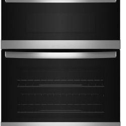 Whirlpool 30" Stainless Steel Combination Microwave Electric Wall Oven New