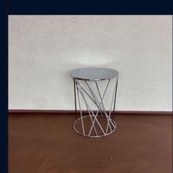 One Round Heavy Metal West Elm Table