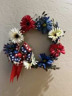 Memorial Day, July 4th and Labor Day Door Wreath