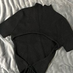 Backless shirt