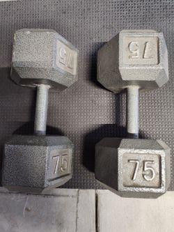 Dumbbells 75lbs