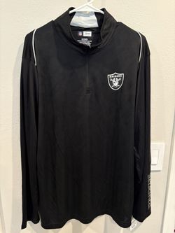 Las Vegas Raiders NFL Team Apparel Quarter Zip Long Sleeve Shirt Men’s Size L & XL