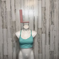 Victoria’s Secret VSX Sport Bra Mint Green Medium Support Racerback Size L NWT