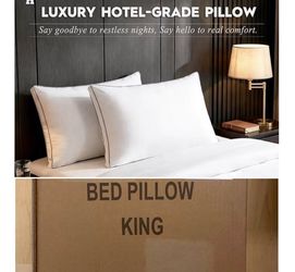 Luxury Hotel Goose Fiber Down Pillows King Size