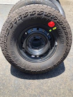 265 70 R 16” Goodyear Wrangler A/T Territory (Toyota Tacoma ). never used. Great spare. $125.