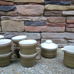 Mikasa Country Manor Cups/Creamer/Sugar Bowl & Lid 