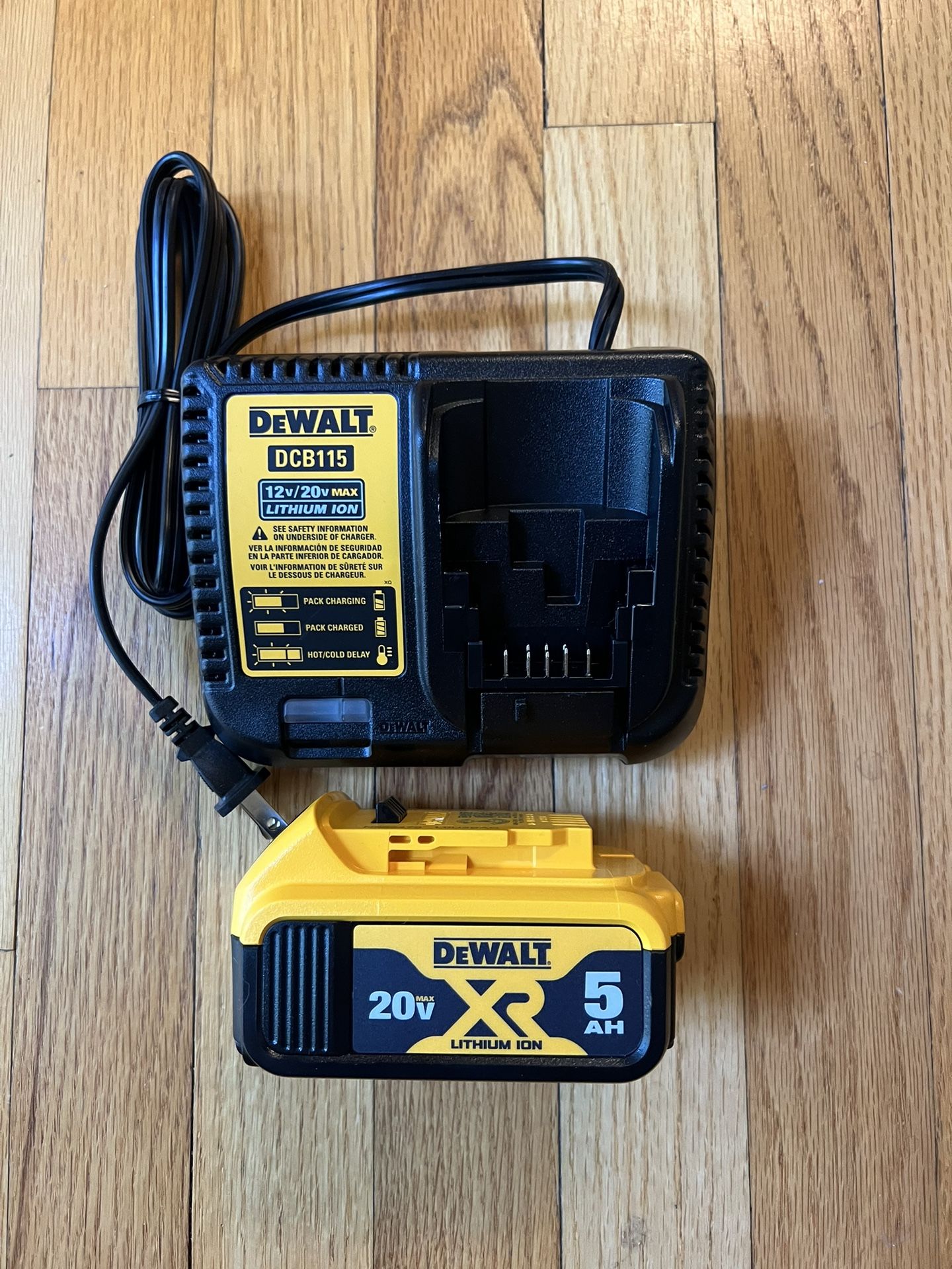 Dewalt 20V XR 5.0Ah And DCB115 Charger (new)