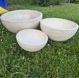 Handmade Concrete planter set