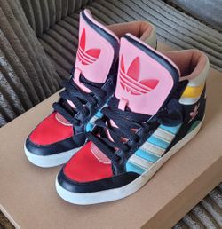 Multi-colored Adidas (Size 6.5)