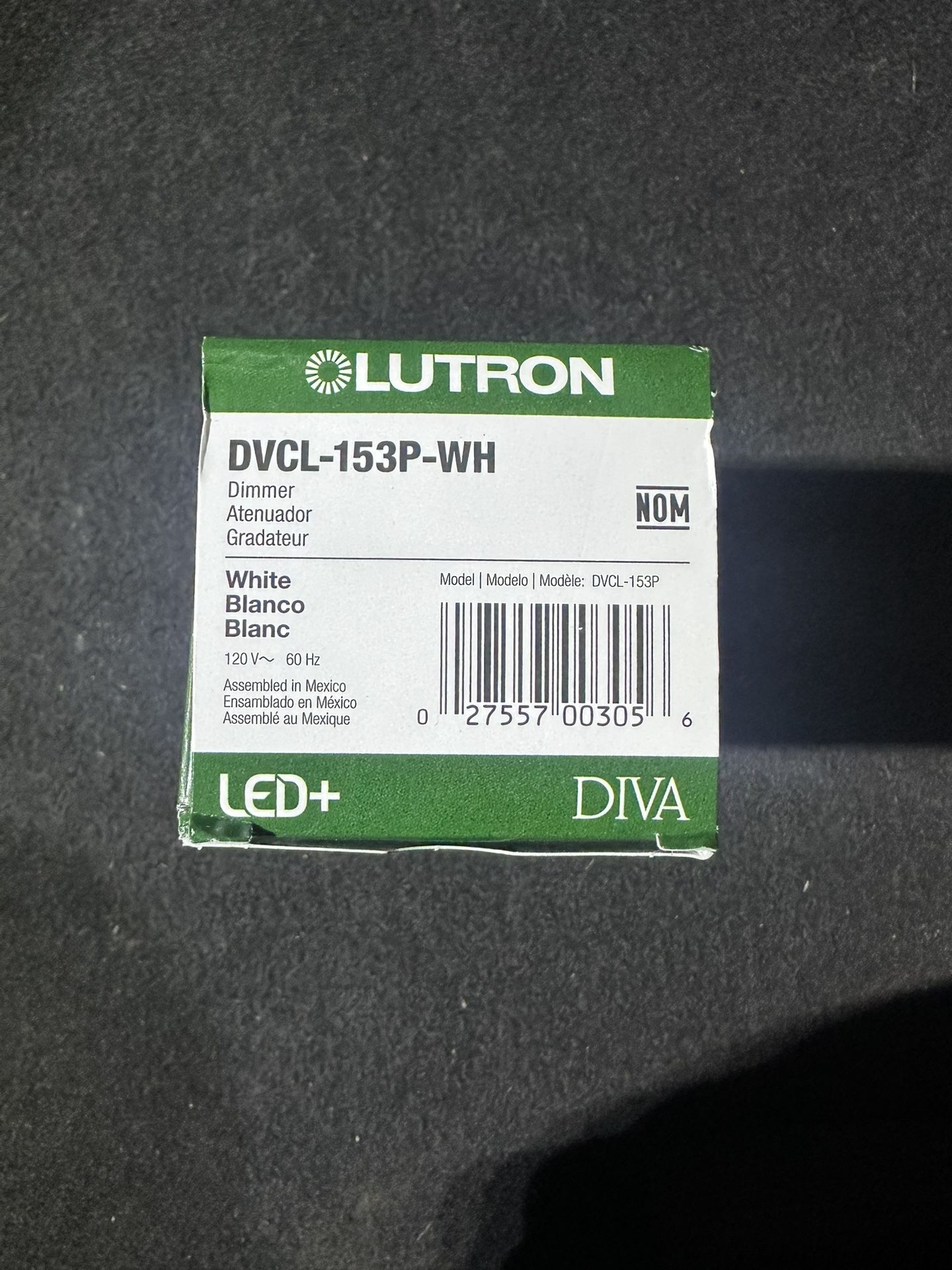 Lutron Diva Dimmer Switch White
