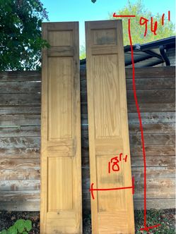 Solid wood 8’ doors