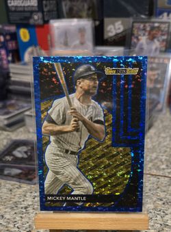 2024 Topps Update Black Gold Blue Parallel Mickey Mantle SP Yankees