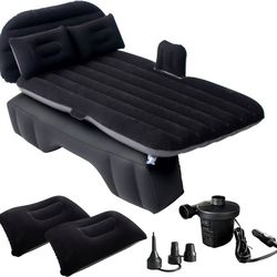 new Car Air Mattress Inflatable Bed,SUV Blow Up Back Seat Mattress,Car Sleeping Pads with Pillows and Pump  About this item  Comfortable and Versatile