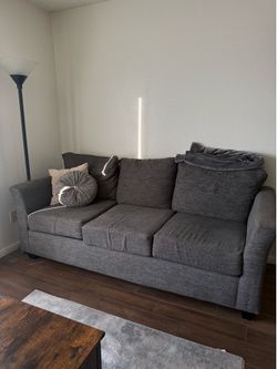 Duo couch set (gray) (3 seater + 2 seater)